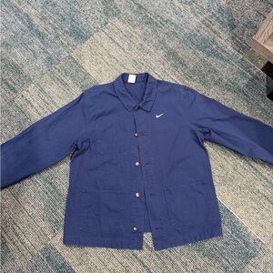 Nike Navy Chore Jacket (button up) M